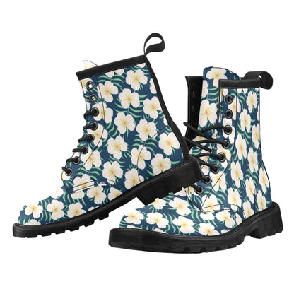 Pink Plumeria Pattern Print Design PM016 Women's Boots