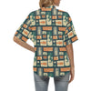 Acoustic Guitar Pattern Print Design 02 Women's Hawaiian Shirt