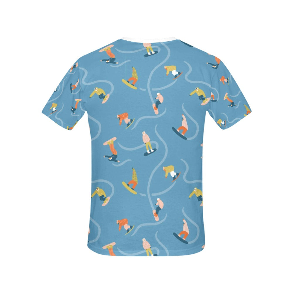 Snowboard Print Design LKS303 Women's  T-shirt
