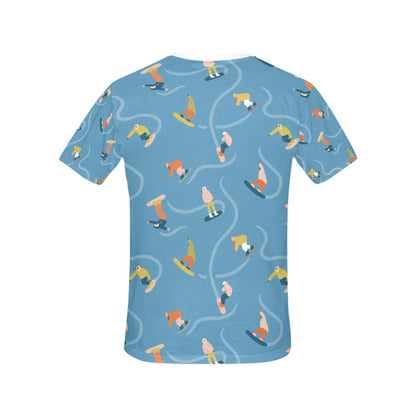 Snowboard Print Design LKS303 Women's  T-shirt