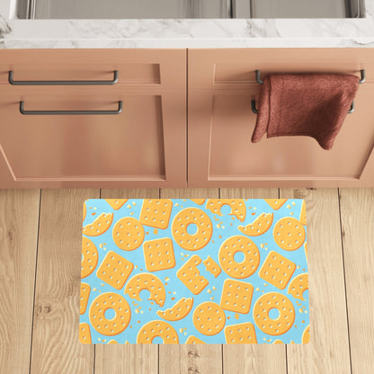 Cracker Pattern Print Design 02 Kitchen Mat