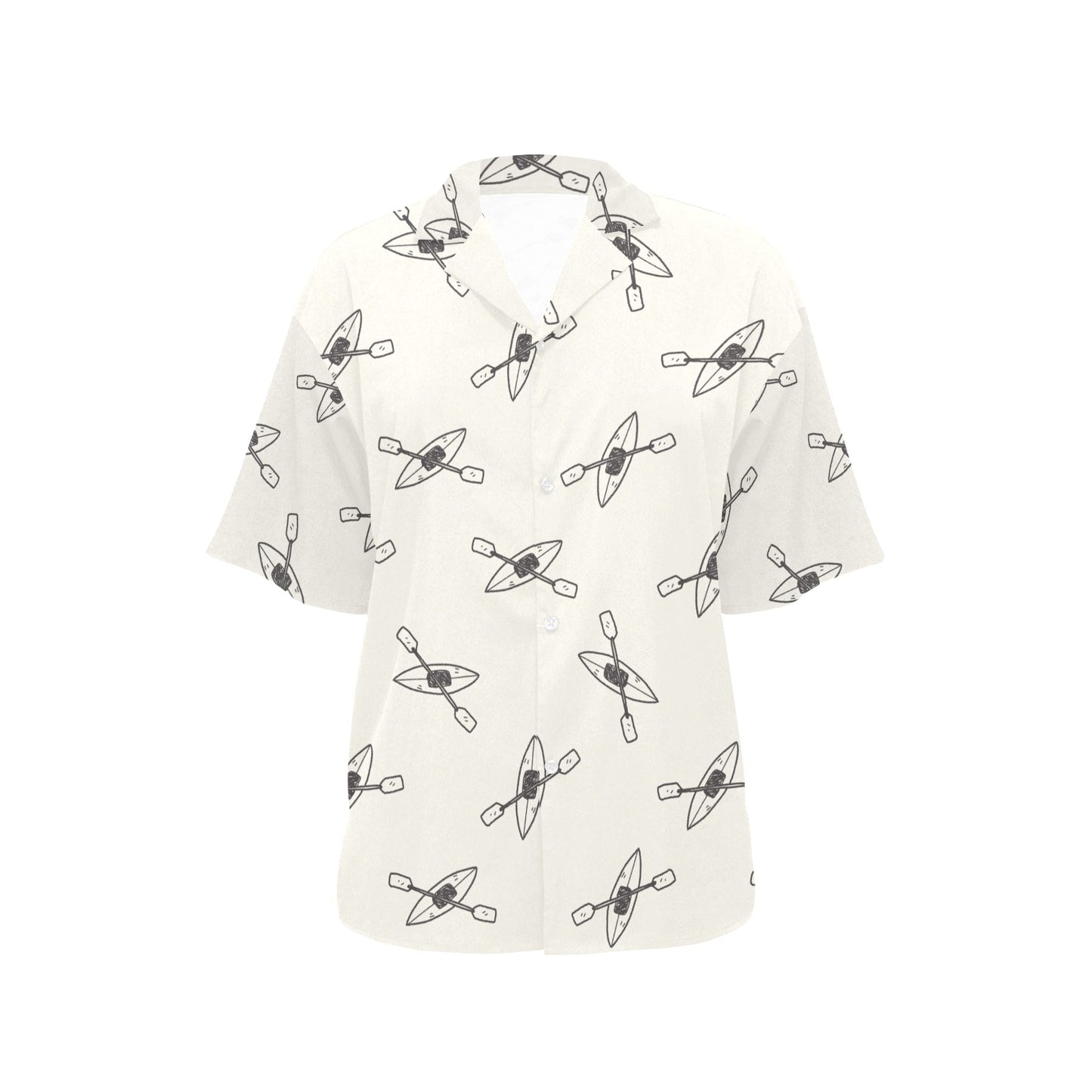 Kayak Pattern Print Design 01 Women's Hawaiian Shirt