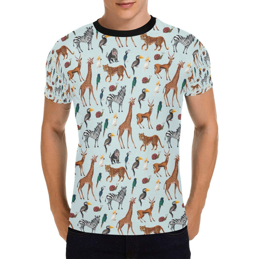 Safari Animal Print Design LKS306 Men's All Over Print T-shirt