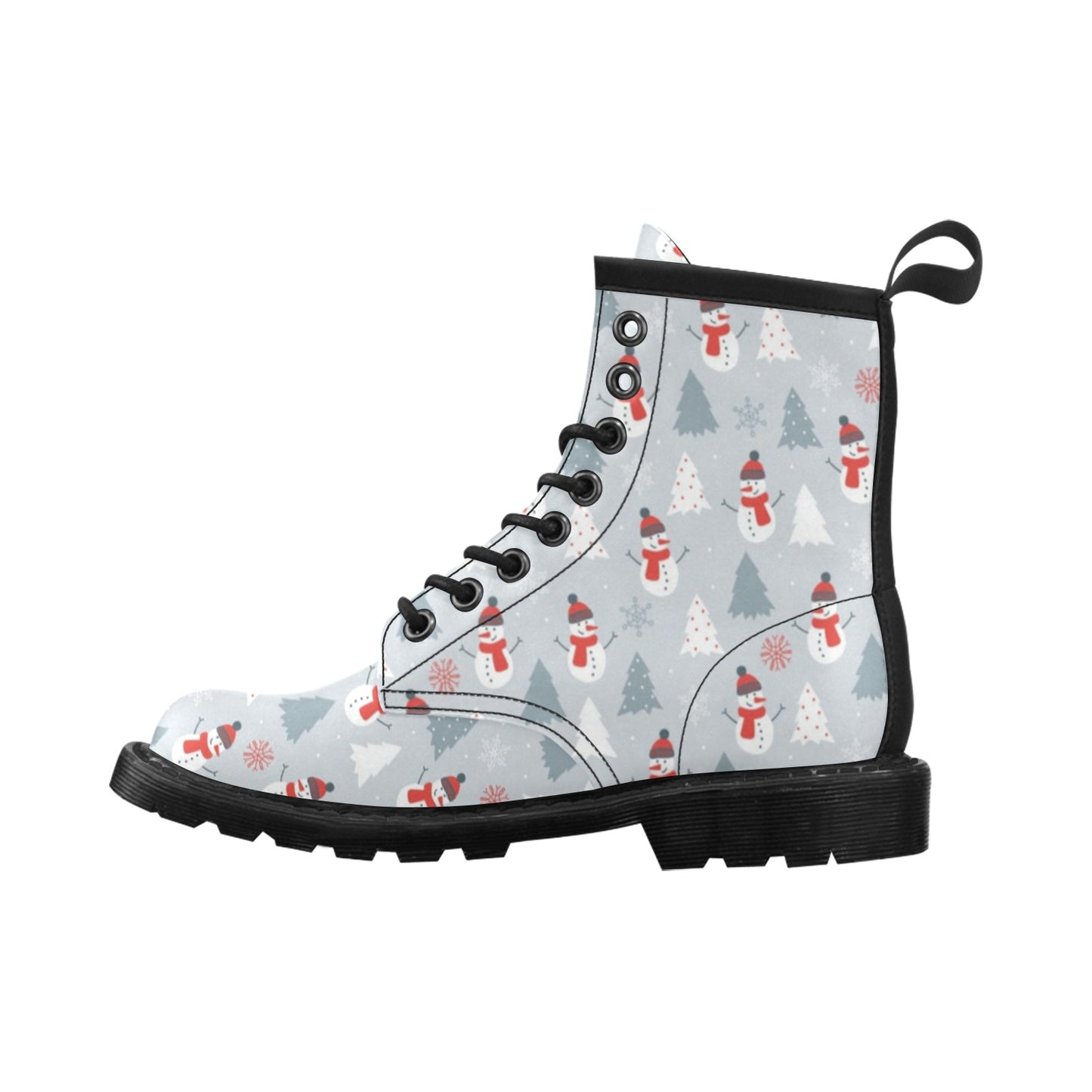 Snowman Print Design LKS302 Women's Boots