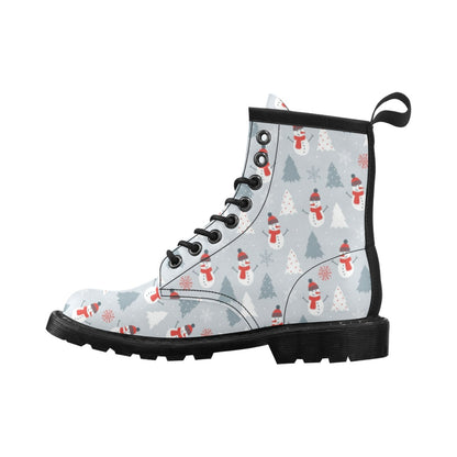 Snowman Print Design LKS302 Women's Boots