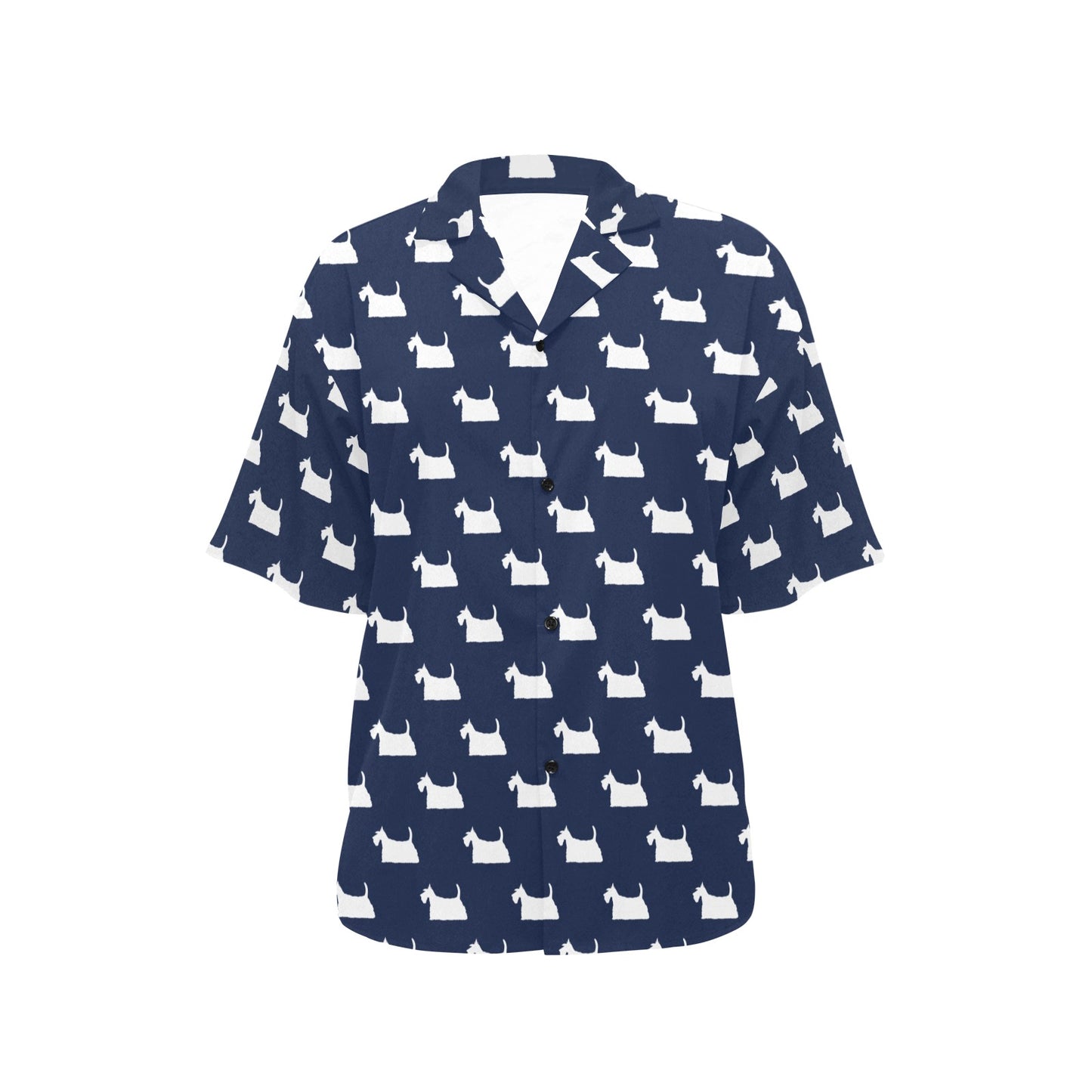 Scottish Terriers Print Design LKS303 Women's Hawaiian Shirt
