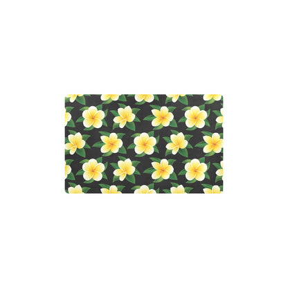 Plumeria Pattern Print Design A03 Kitchen Mat