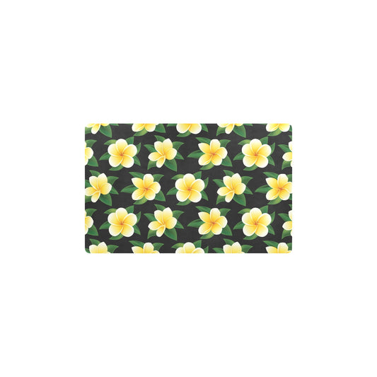 Plumeria Pattern Print Design A03 Kitchen Mat