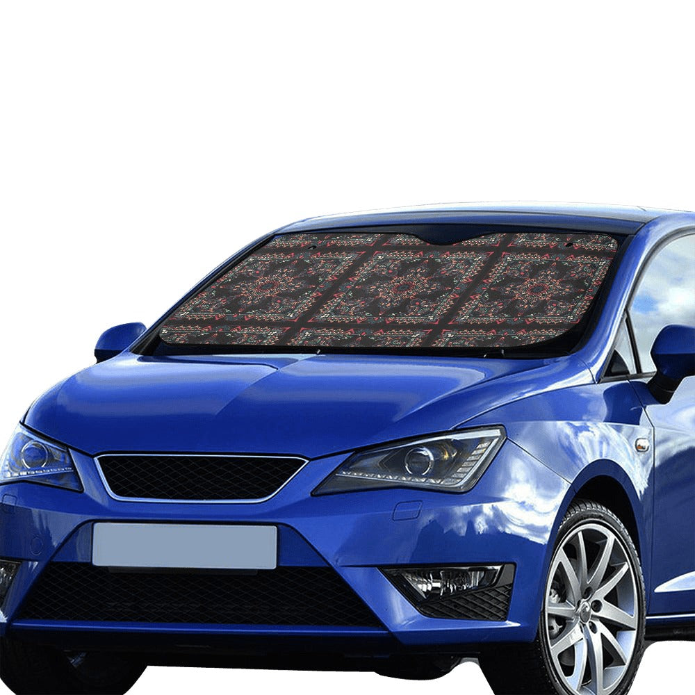 Bandana Print Design LKS307 Car front Windshield Sun Shade