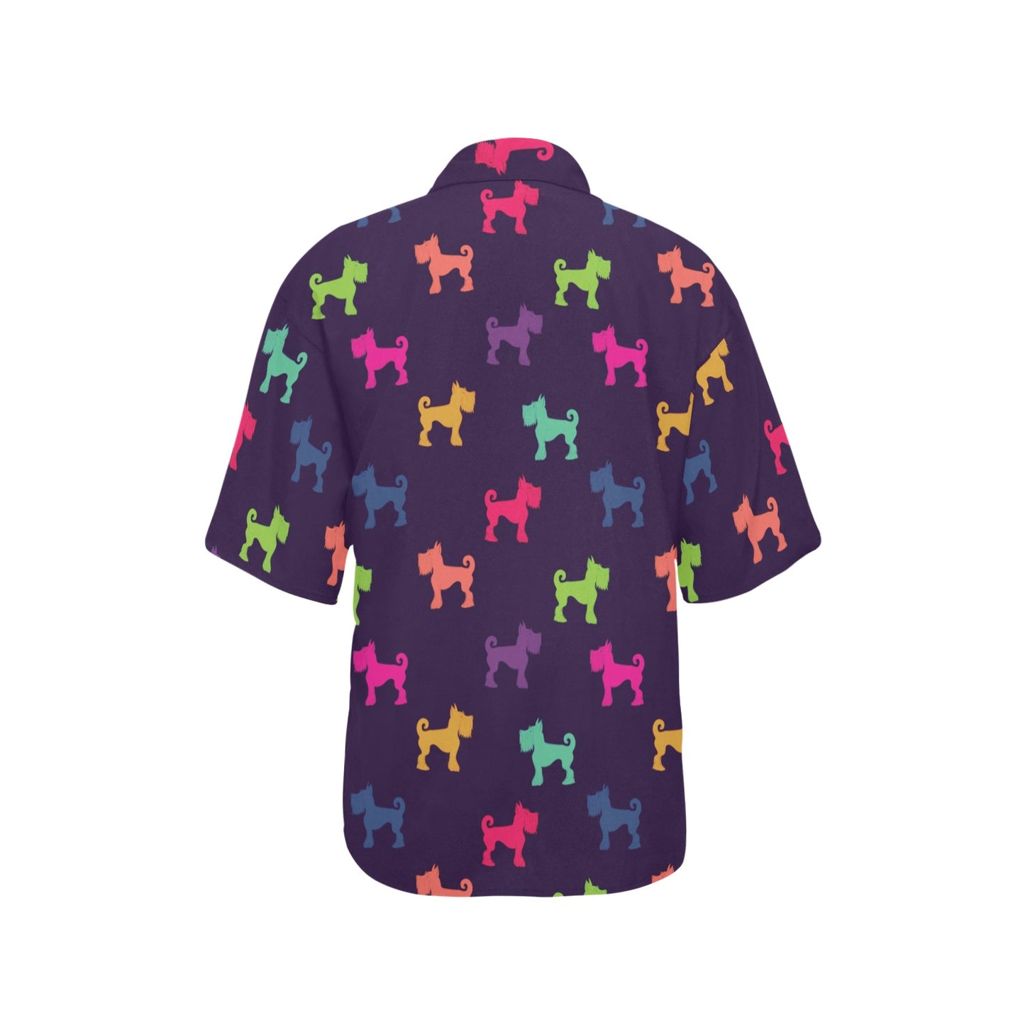 Schnauzers Pattern Print Design A05 Women's Hawaiian Shirt