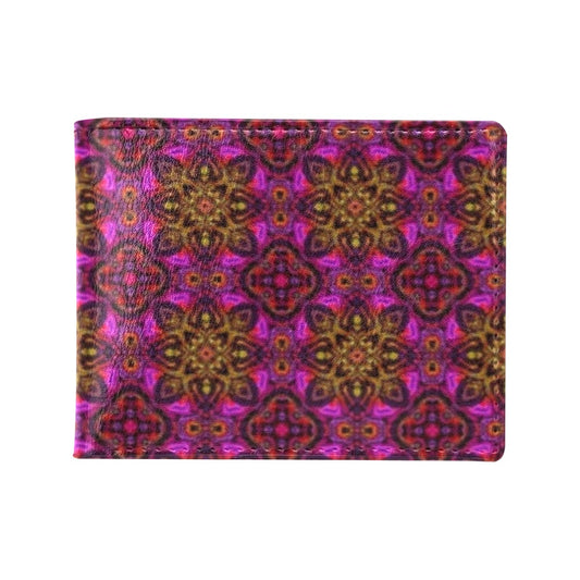 kaleidoscope Abstract Print Design Men's ID Card Wallet