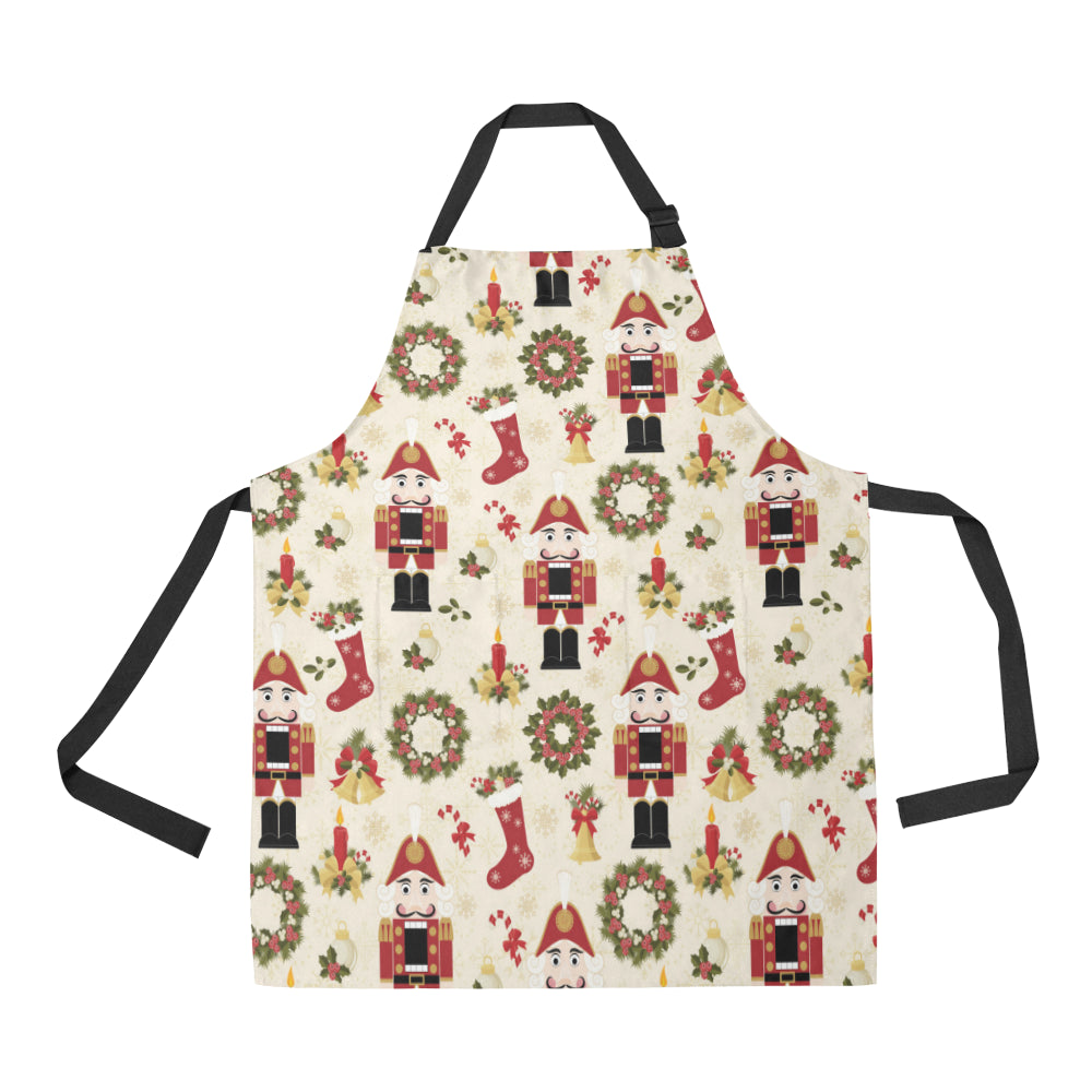 Nutcracker Pattern Print Design A01 Apron with Pocket