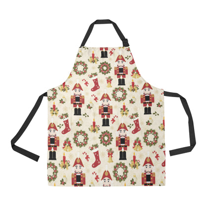 Nutcracker Pattern Print Design A01 Apron with Pocket