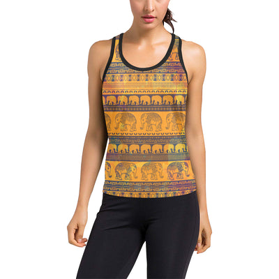 Elephant Aztec Women's Racerback Tank Top