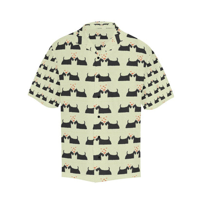 Scottish Terriers Print Design LKS304 Men's Hawaiian Shirt