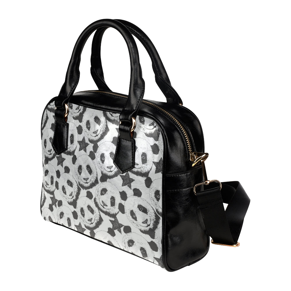 Panda Pattern Print Design A02 Shoulder Handbag
