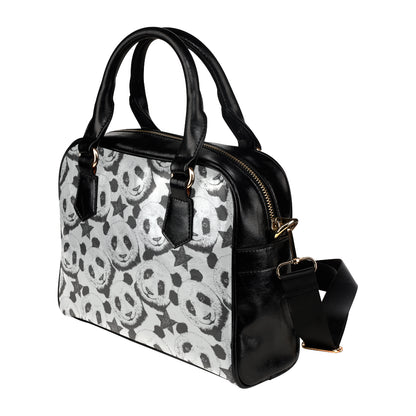 Panda Pattern Print Design A02 Shoulder Handbag