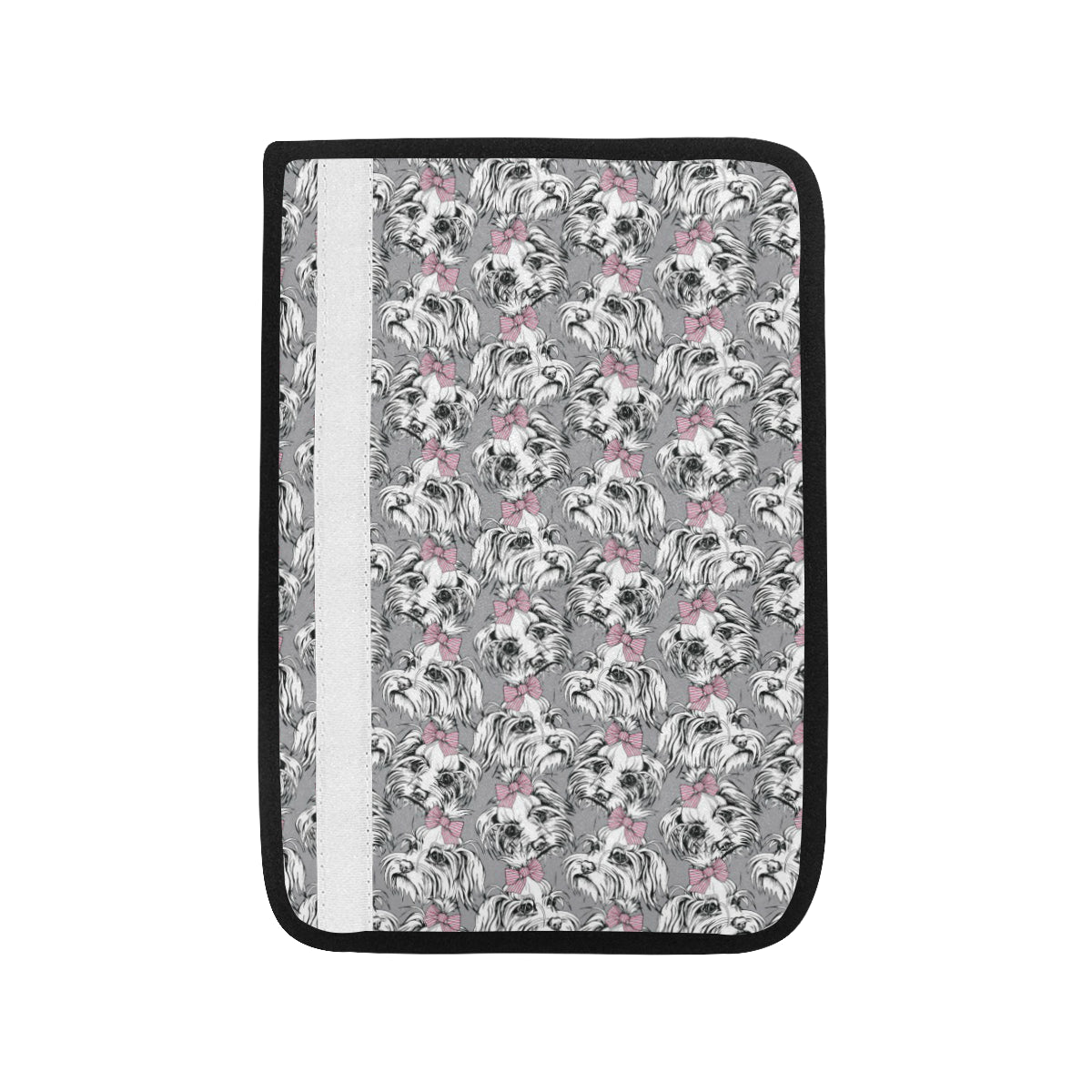 Maltese Pattern Print Design 01 Car Seat Belt Cover