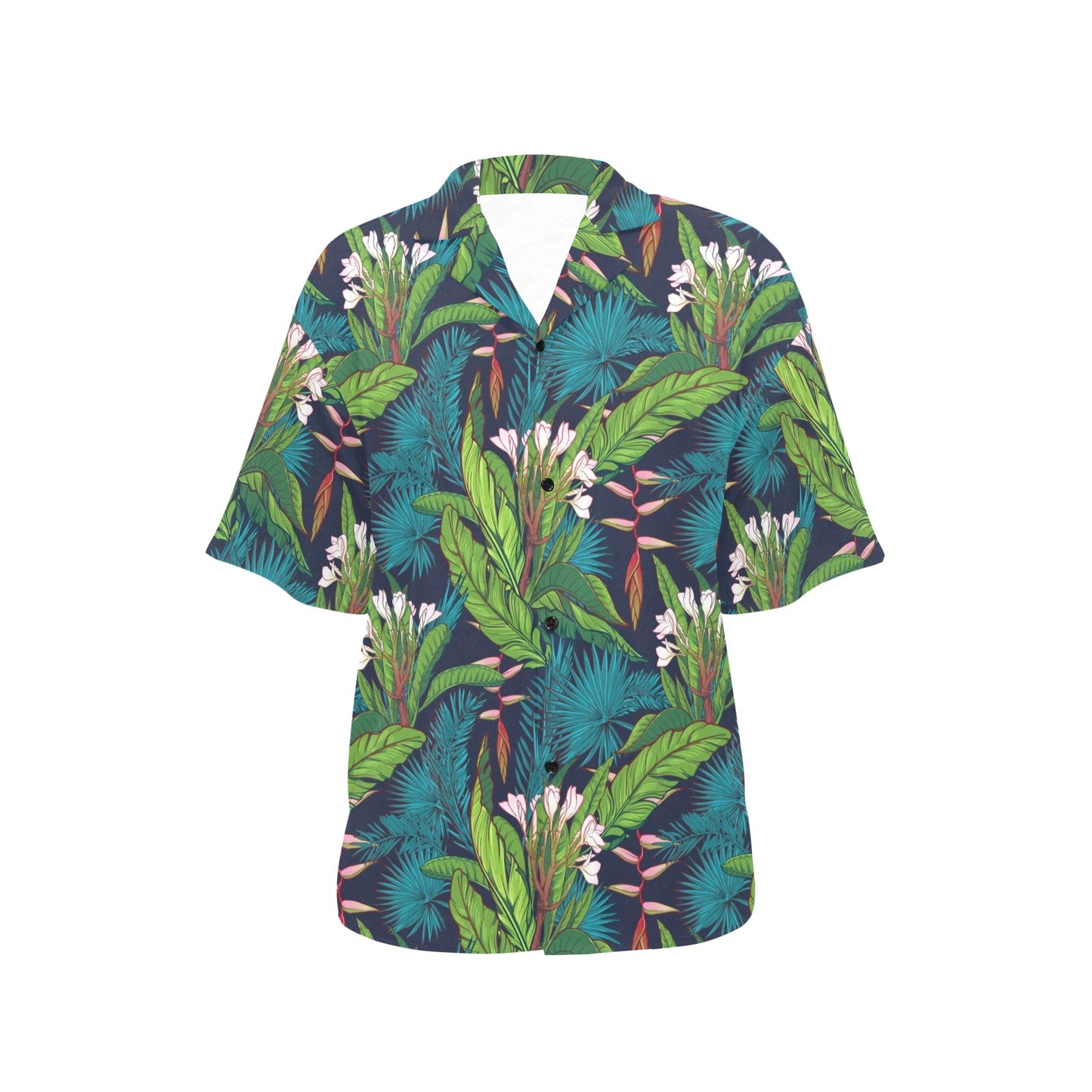 Rainforest Pattern Print Design RF01 Women's Hawaiian Shirt