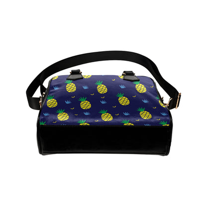 Pineapple Pattern Print Design A01 Shoulder Handbag