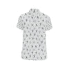 Swallow Bird Pattern Print Design 04 Men's Short Sleeve Button Up Shirt