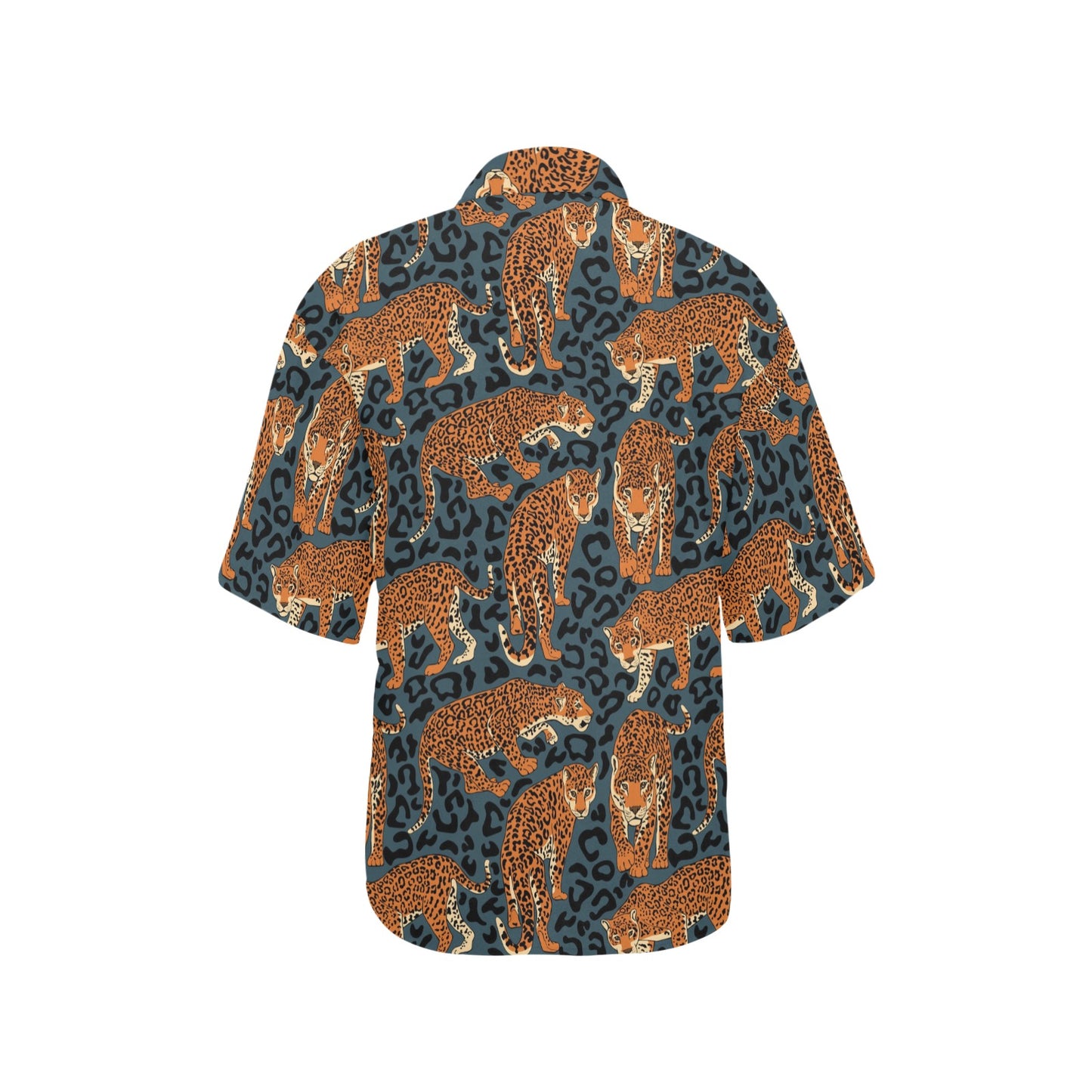 Jaguar Pattern Print Design 04 Women's Hawaiian Shirt