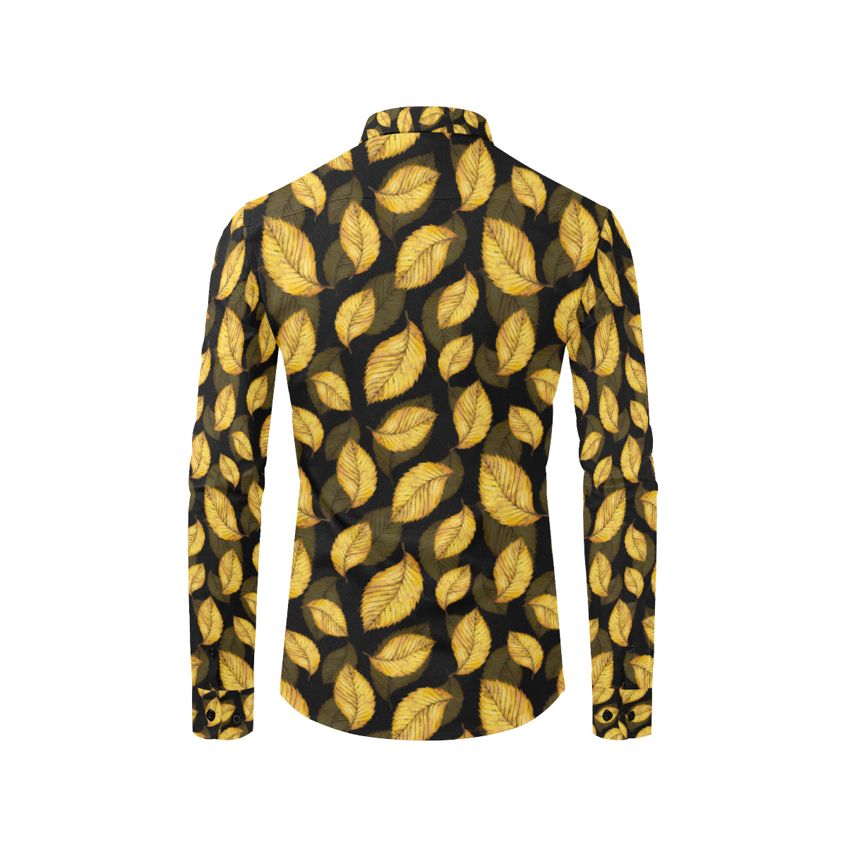 Elm Leave Summer Print Pattern Men's Long Sleeve Shirt