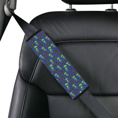 Alien Green UFO Pattern Car Seat Belt Cover