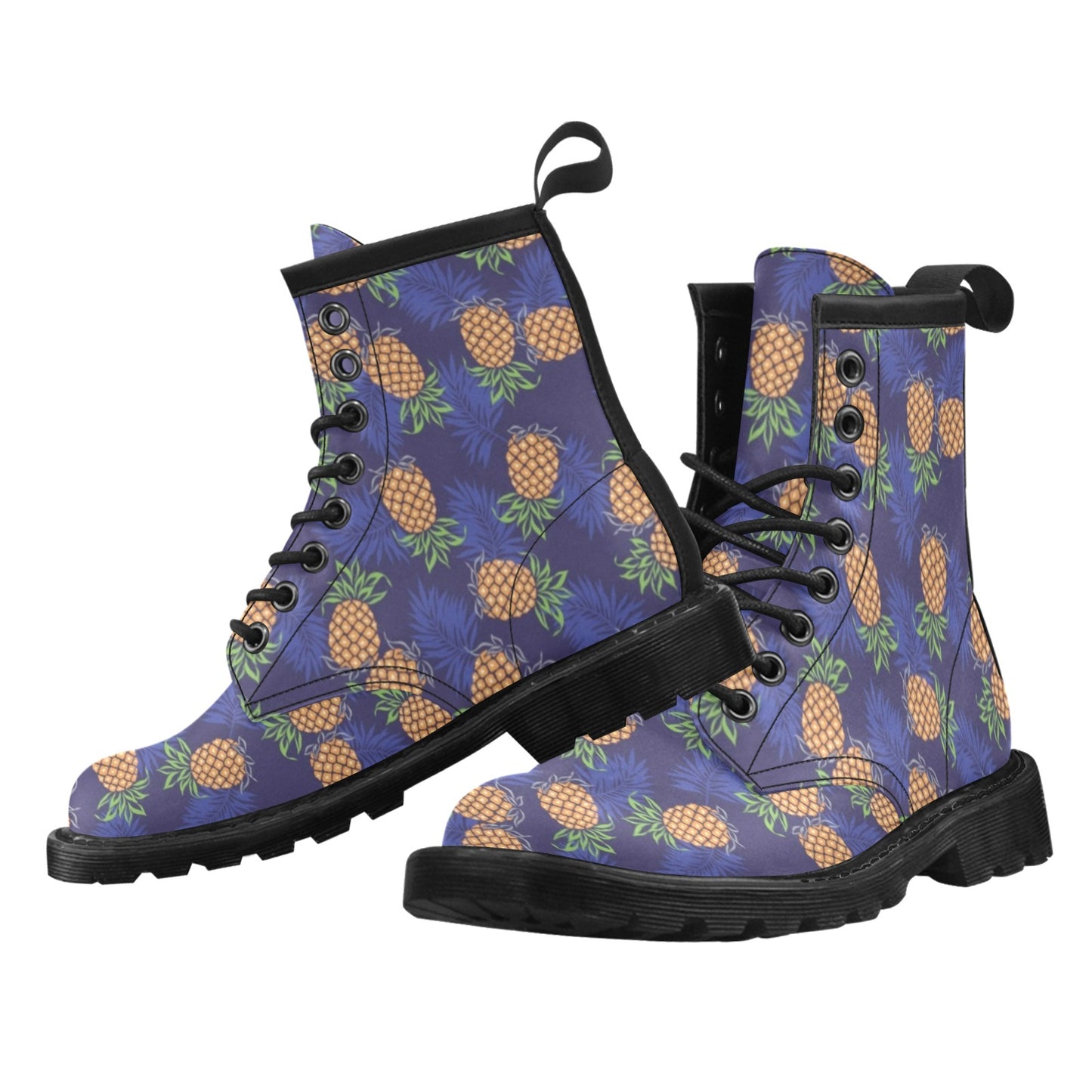 Pineapple Pattern Print Design PP02 Women's Boots