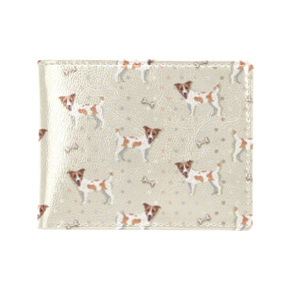 Russell Terriers With Bone Print Design LKS302 Men's ID Card Wallet
