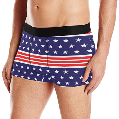 Patriotic Pattern Print Design A04 Men's Boxer Briefs