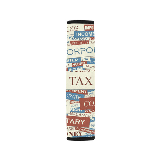 Accounting Financial Pattern Print Design 01 Car Seat Belt Cover