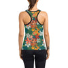 Amaryllis Pattern Print Design AL06 Women's Racerback Tank Top