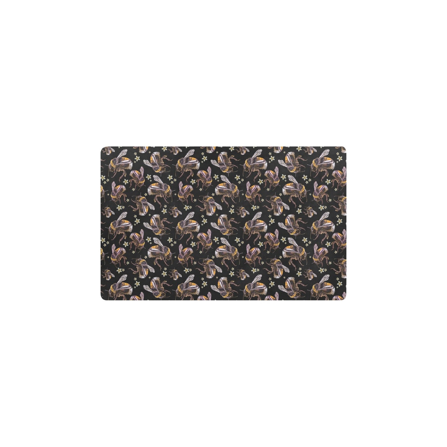 Bee Pattern Print Design 04 Kitchen Mat