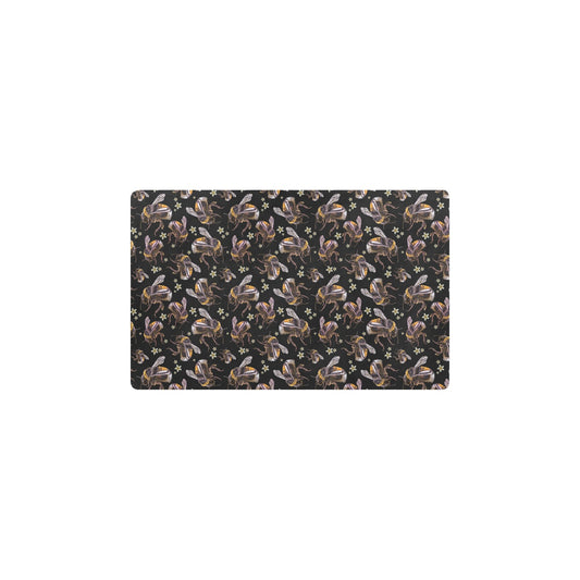 Bee Pattern Print Design 04 Kitchen Mat