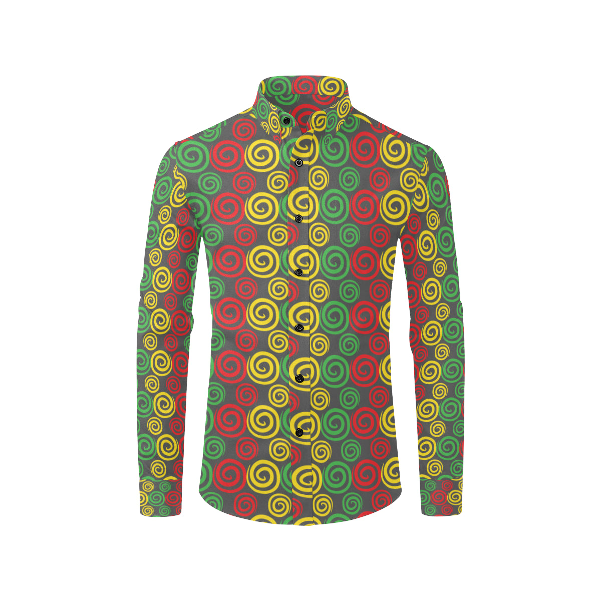 Rastafarian Pattern Print Design A05 Men's Long Sleeve Shirt