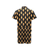 Buddha Head Gold Print Men's Romper