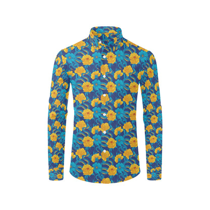 Boa Pattern Print Design 01 Men's Long Sleeve Shirt