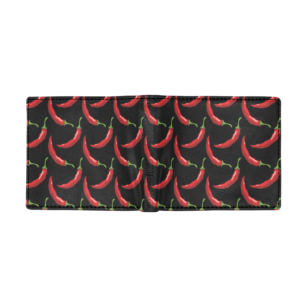 Chilli Pepper Pattern Print Design 01 Men's ID Card Wallet