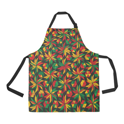 Rastafarian Pattern Print Design A03 Apron with Pocket