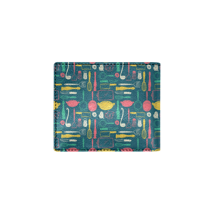 Cooking Kitchen Tools Pattern Print Design 01 Men's ID Card Wallet