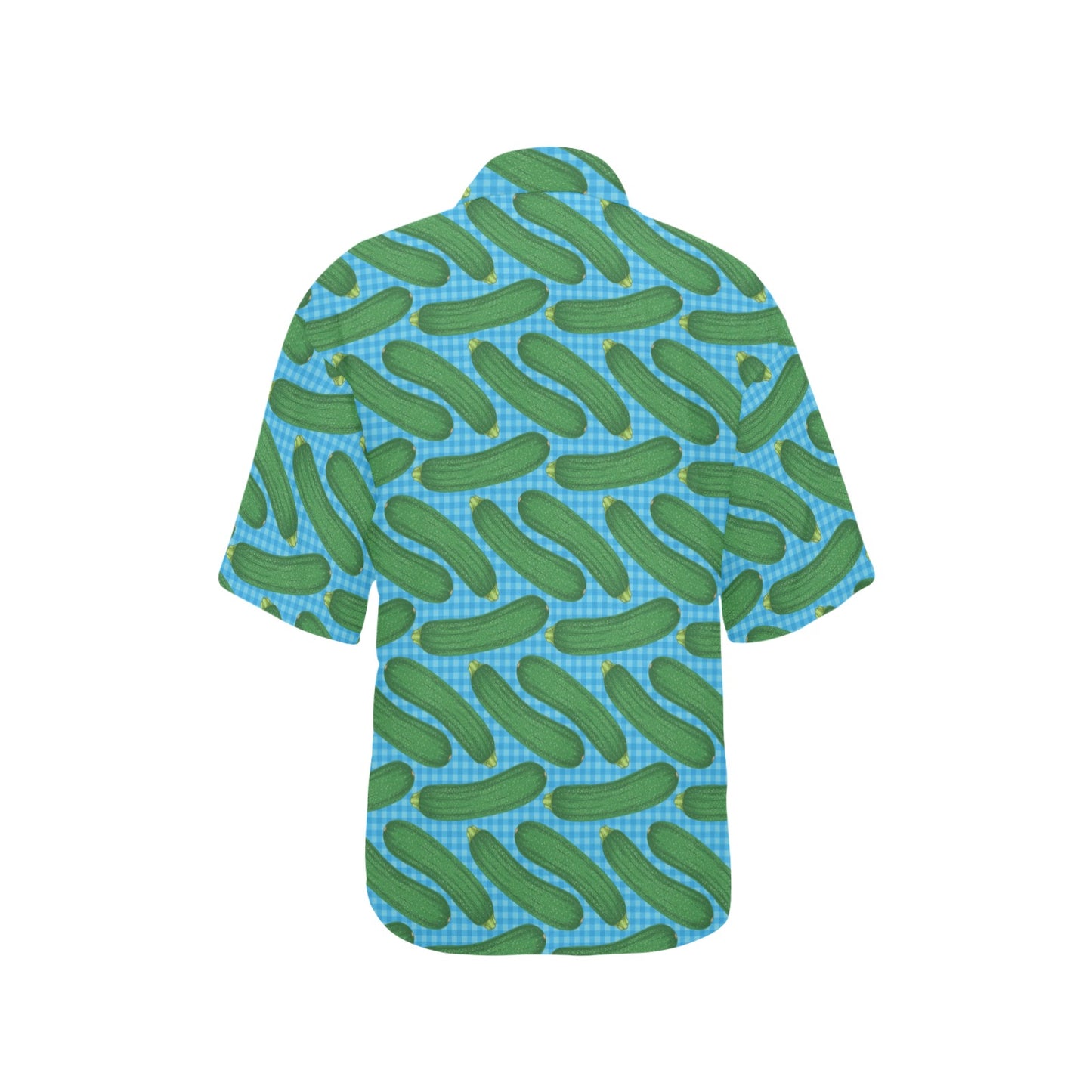 Zucchini Print Design LKS301 Women's Hawaiian Shirt