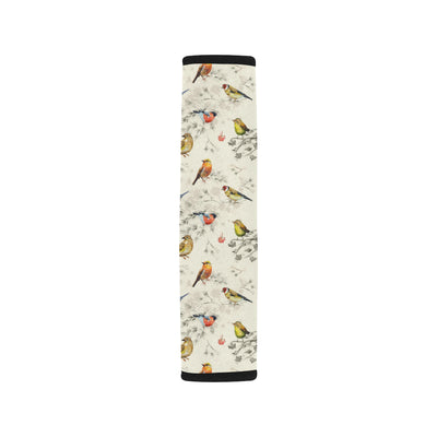 Bird Watercolor Design Pattern Car Seat Belt Cover