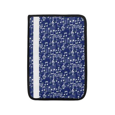 Music Note Blue Themed Print Car Seat Belt Cover