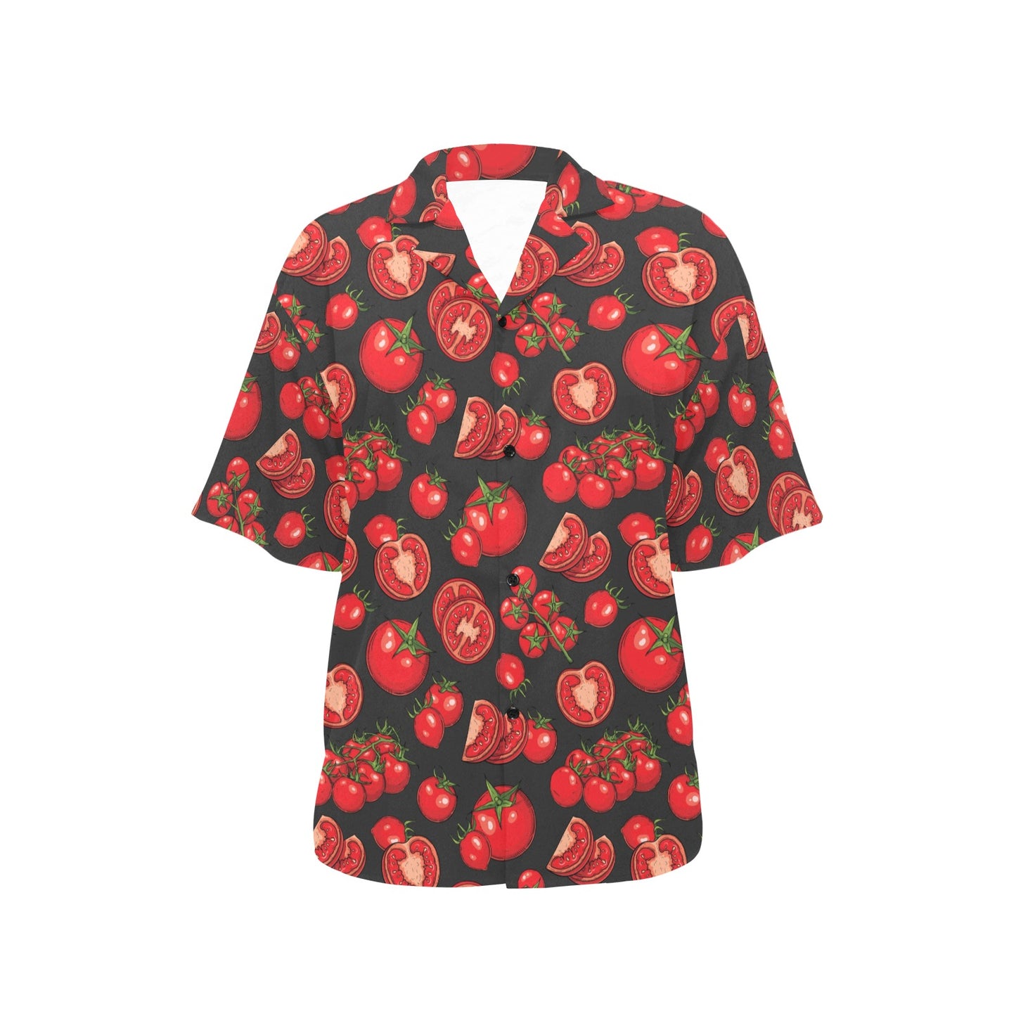Tomato Print Design LKS303 Women's Hawaiian Shirt