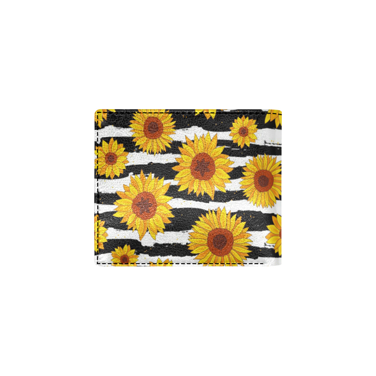Sunflower Pattern Print Design SF010 Men's ID Card Wallet