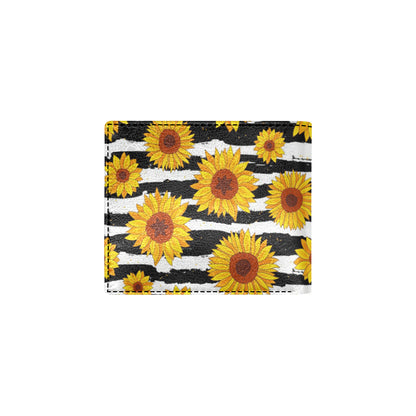 Sunflower Pattern Print Design SF010 Men's ID Card Wallet