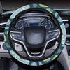 Camping Pattern Print Design 02 Steering Wheel Cover with Elastic Edge