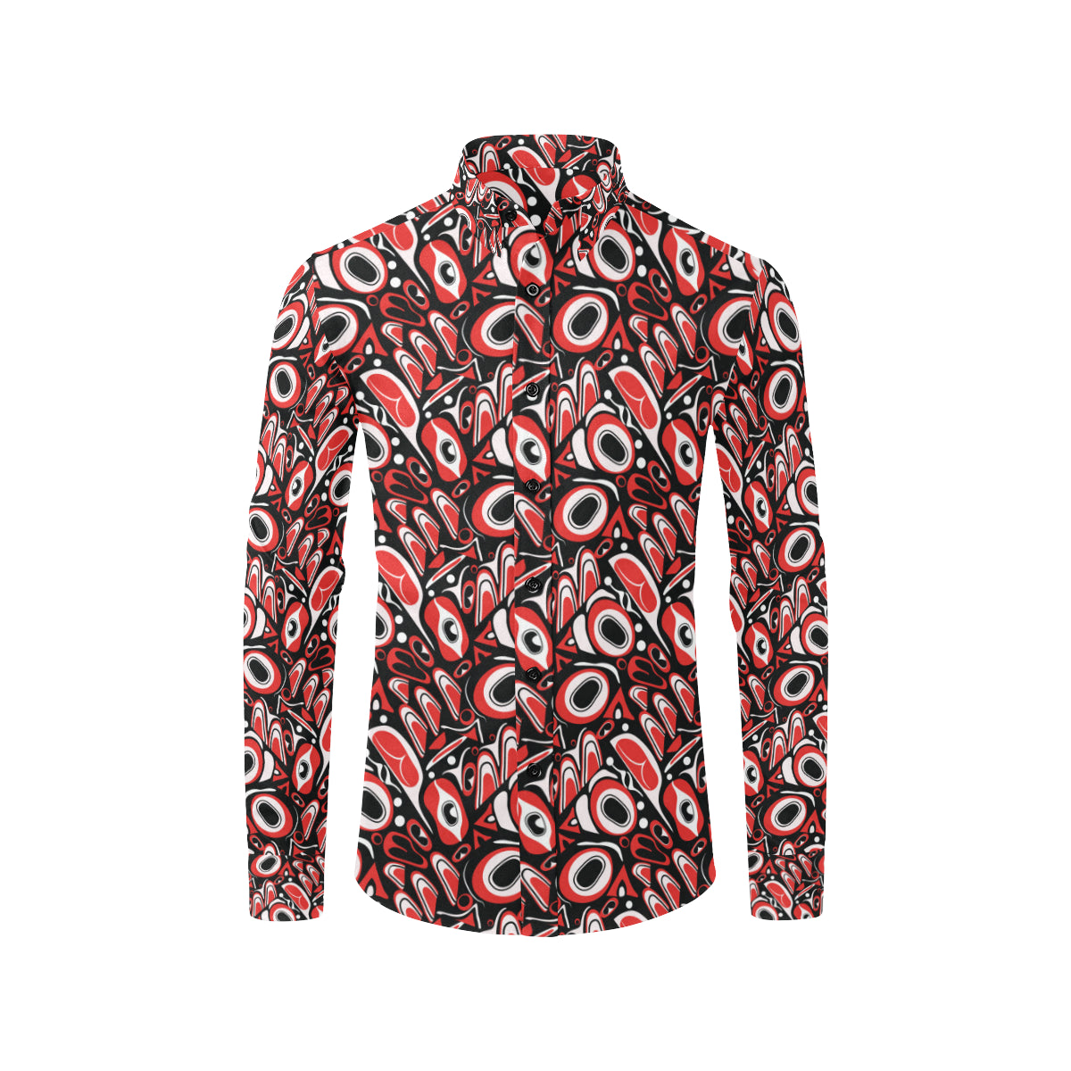 Totem Pole Texture Design Men's Long Sleeve Shirt