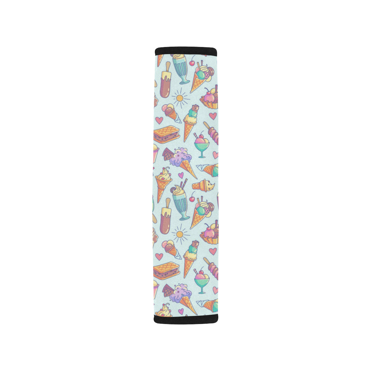 Ice Cream Pattern Print Design IC02 Car Seat Belt Cover